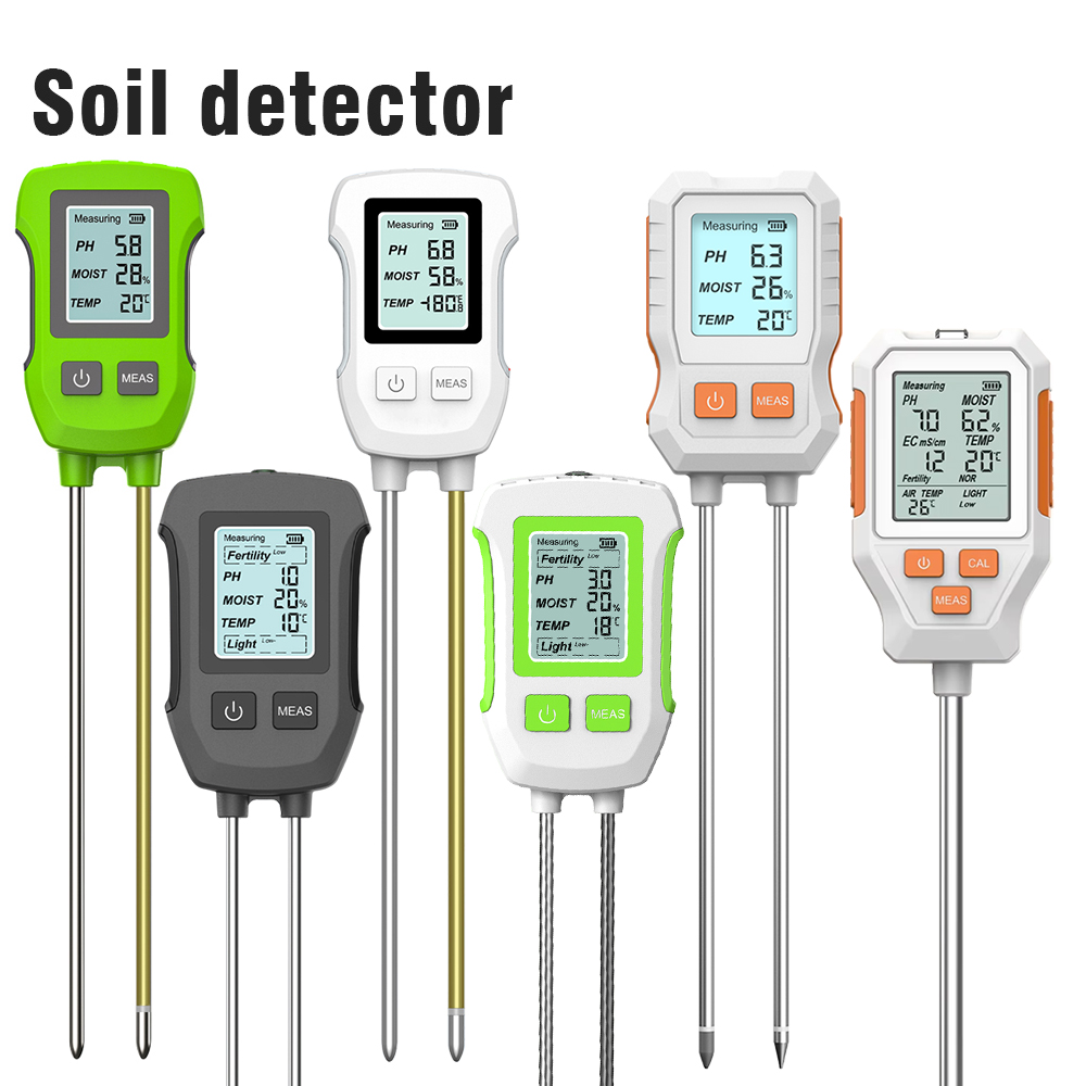 Ph Meter Digital Water Tester - Handheld Soil Tester LCD Display Soil