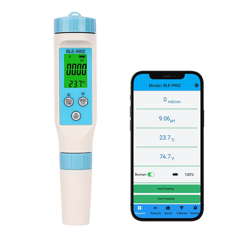 Ph Meter Digital Water Tester - 3-in-1 pH/EC/Temp Water Tester, Digital Multi-Parameter