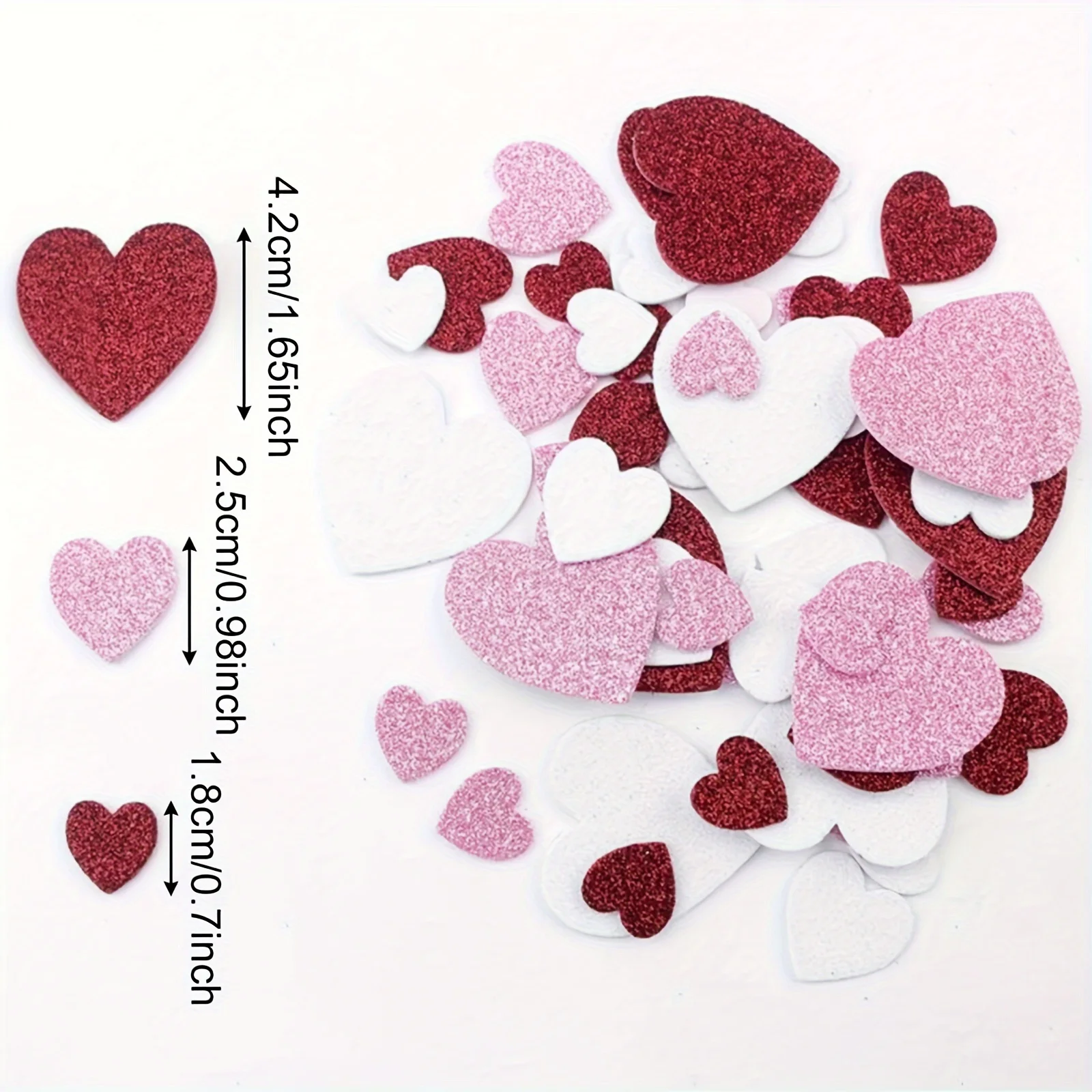 50pcs Foam Glitter Sticker DIY - Packaging recension och pris