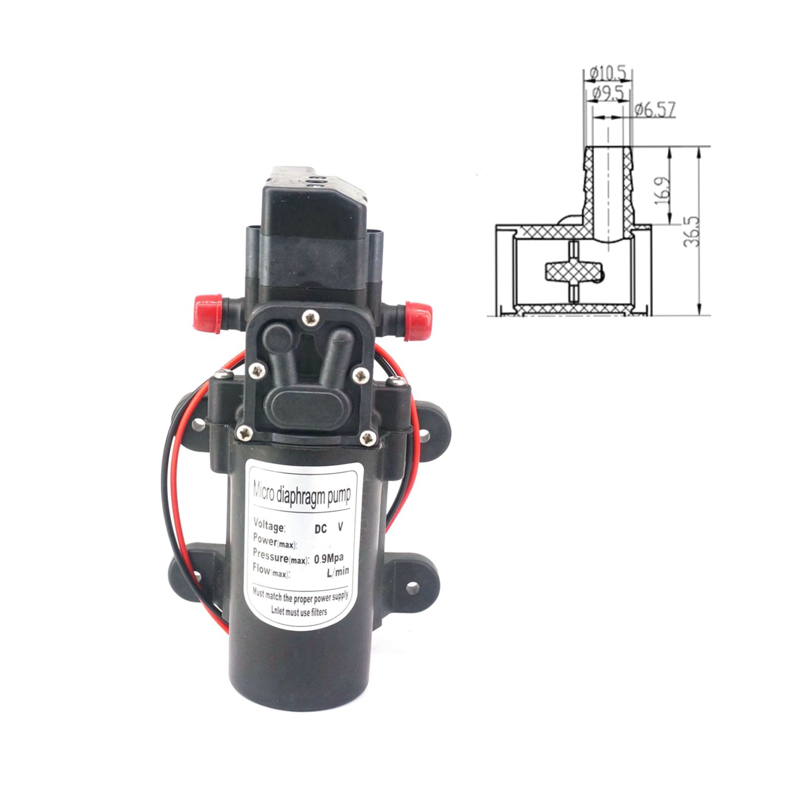 12V/24VDC 15W/30W/60W/80W Diap - Mini Peristaltic Pump 12V recension och pris