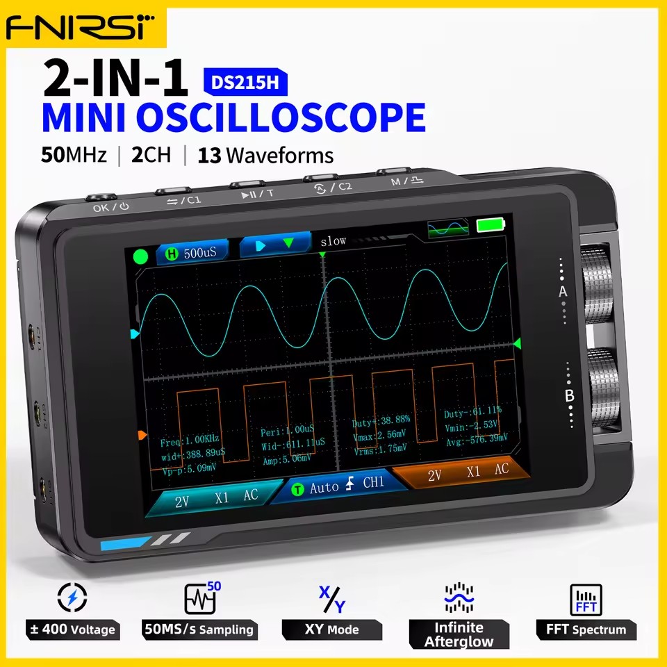 FNIRSI DS215H Handheld Small H - Fnirsi Digital Oscilloscope Handheld recension och pris