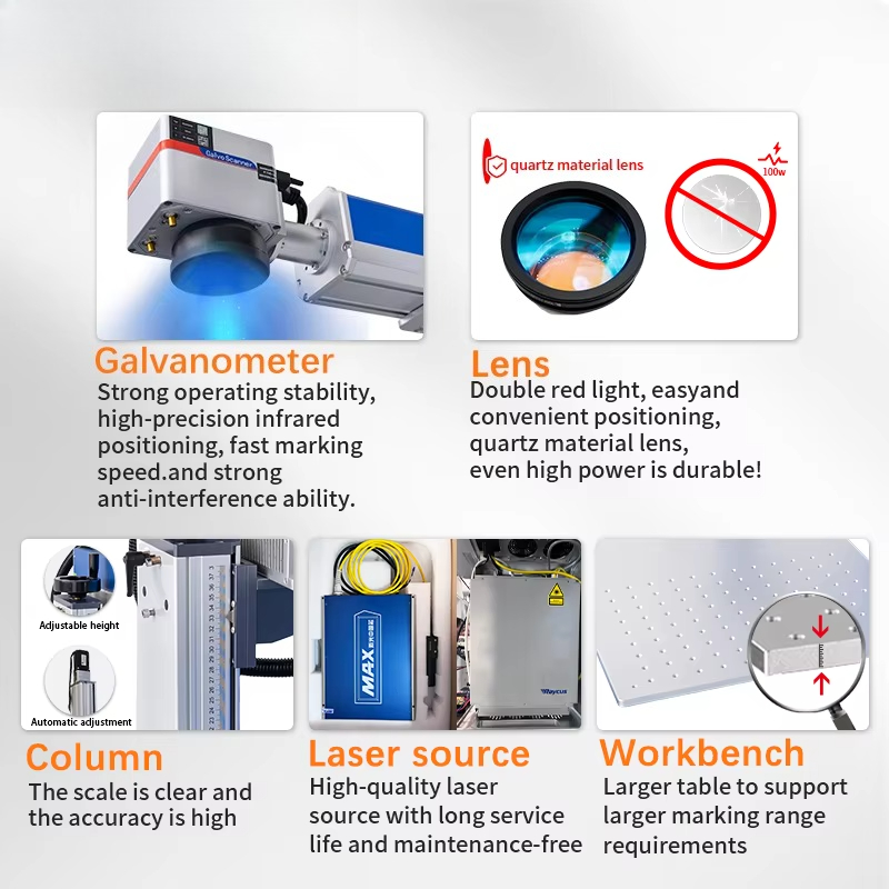 JUNFEI Jpt Raycus Galvo Co2 UV - Fiber Laser Marking Machine 30W recension och pris