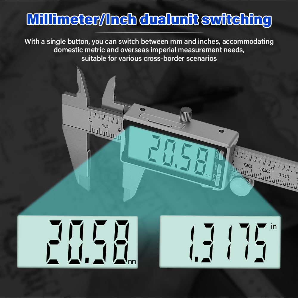 New 150mm 6 Inch Stainless Ste - Digital Caliper 150Mm Stainless Steel recension och pris