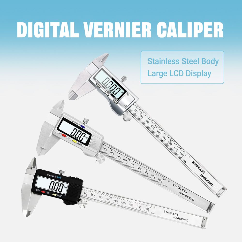 Electronic Vernier Caliper 6 I - Digital Caliper 150Mm Stainless Steel recension och pris