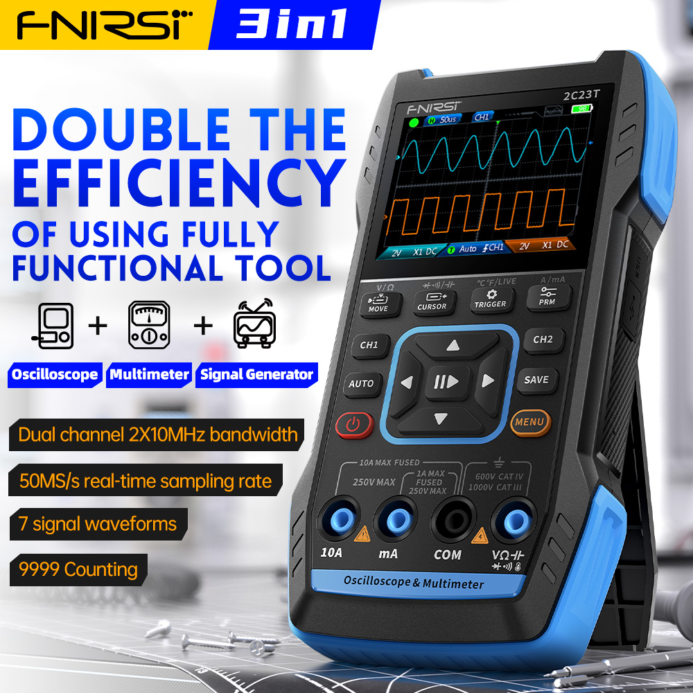 2C23T 3-in-1 Digital Oscillosc - Fnirsi Digital Oscilloscope Handheld recension och pris