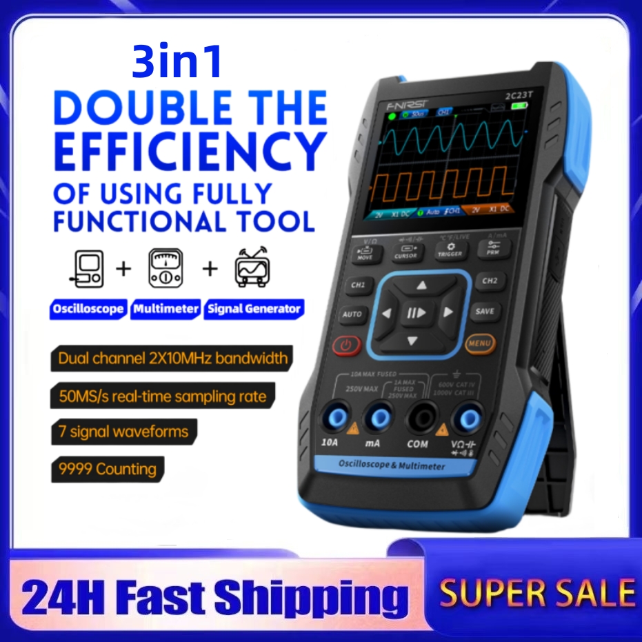 2C23T 3-in-1 Digital Oscillosc - Fnirsi Digital Oscilloscope Handheld recension och pris