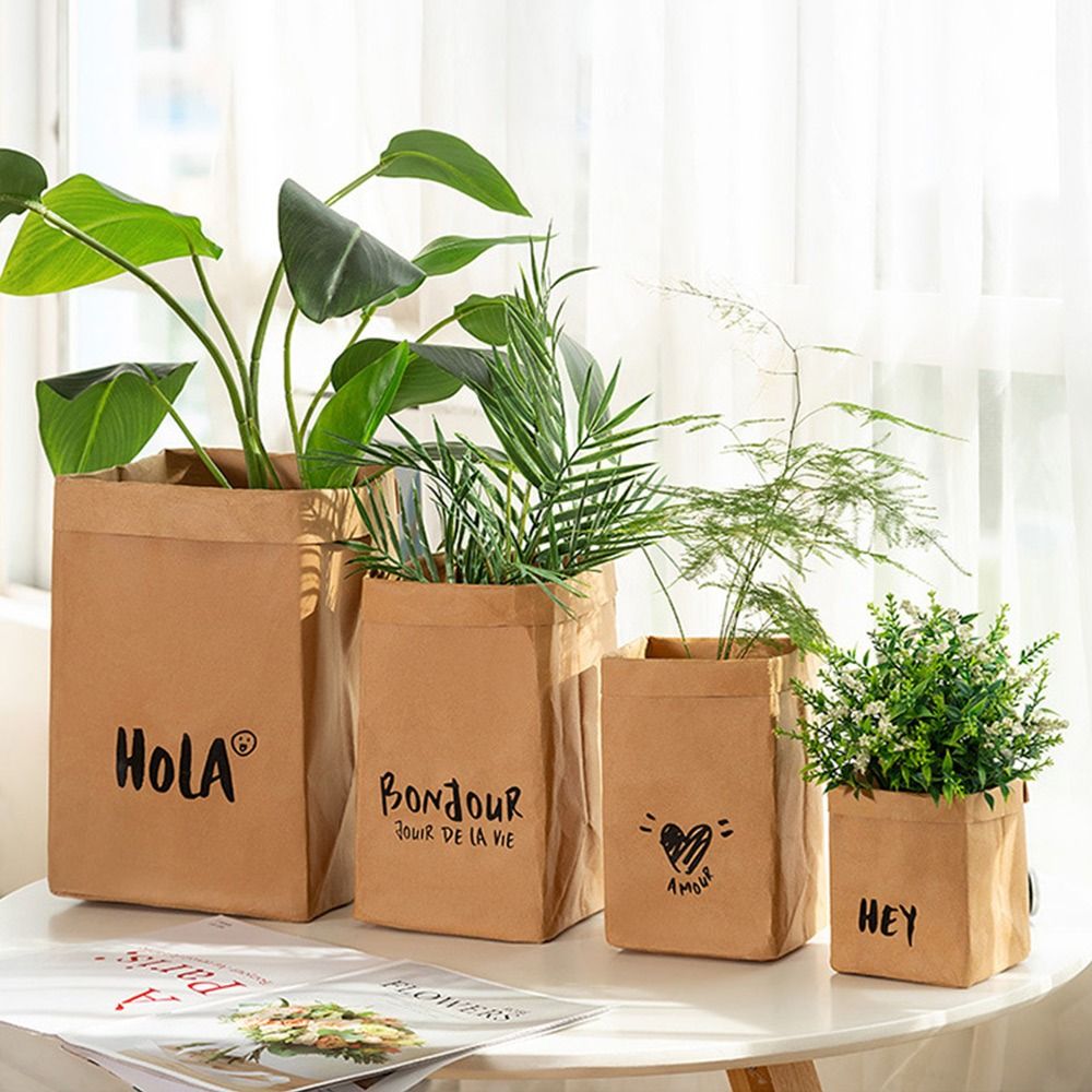 Reusable Kraft Paper Bag Large - Packaging recension och pris