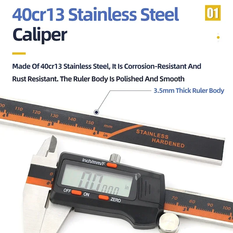 Fraction Metal Caliper Digital - Digital Caliper 150Mm Stainless Steel recension och pris