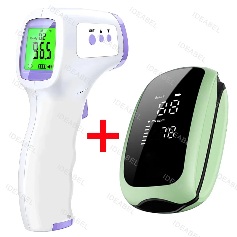 Forehead Digital Thermometer N - Pulse Oximeter Fingertip Rechargeable recension och pris