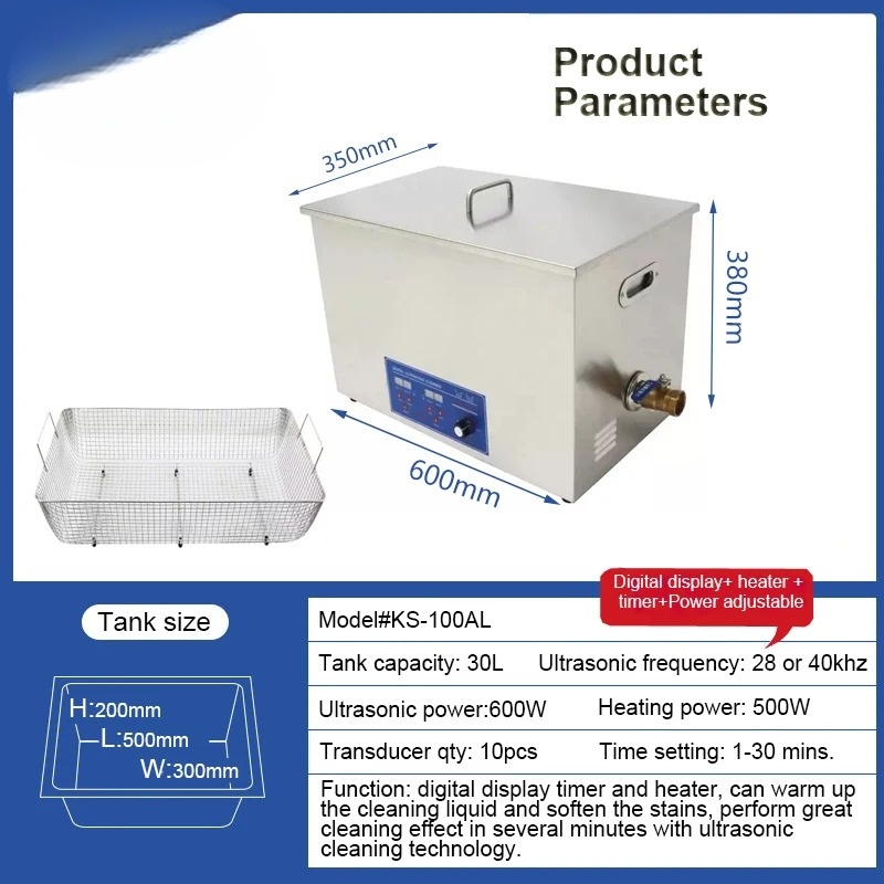 28KHZ 30L Industrial Ultrasoni - Ultrasonic Cleaner 30L Industrial recension och pris