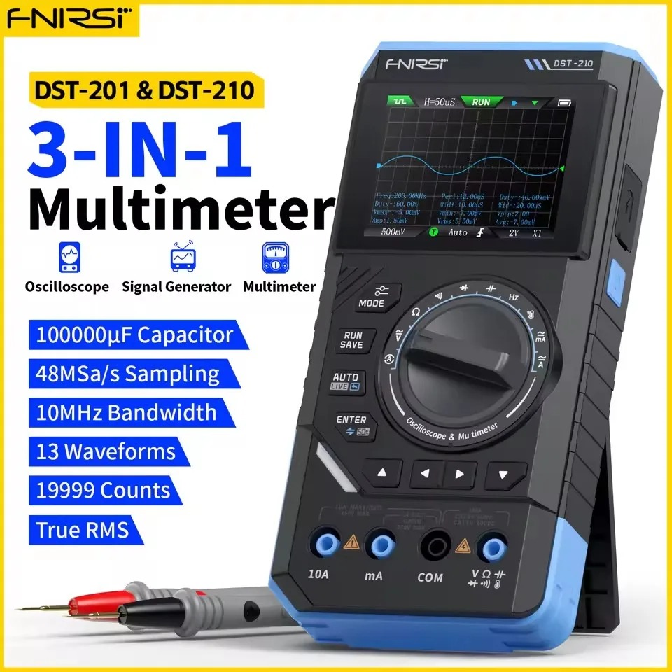 DST210 3-in-1 Digital Multimet - Fnirsi Digital Oscilloscope Handheld recension och pris